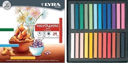 Lyra Polycrayons Soft Toz Pastel Boya 24 Renk