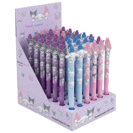 Tmn Kuromi Versatil Kalem Parlak 2D Figürlü 0.7 Mm (24 Lü Paket) 710054