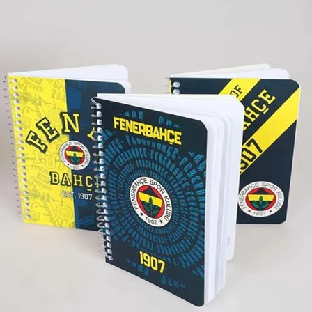 Fenerbahçe A6 Küçük Boy Bloknot Not Defteri Spiralli Karton Kapak 72 Yaprak Not Defteri (36 Lı Paket) 729282