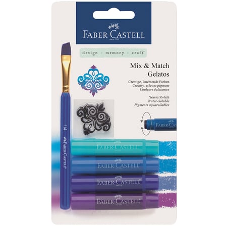 Faber-Castell Gelato Mum Boya Mavi Tonlar 4 Renk 121803