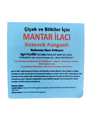 (2 Lt) Çiçek Bitkiler için Fungust Mantar ilacı (Çakmak Hediyeli)