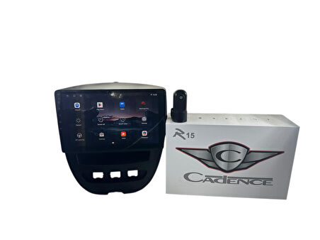 PEUGEOT 107 2005-2014 CADENCE R15 (DVR KAYIT CİHAZI HEDİYE) PRO OEM MULTİMEDİA
