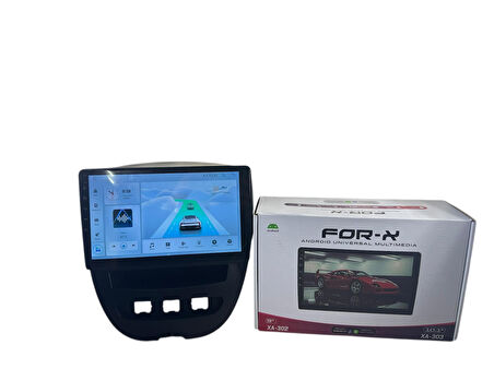 PEUGEOT 107 2005-2014  FORX 2-32 YENİ SERİ İŞLEMCİLİ PRO OEM MULTİMEDİA