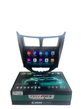 HYUNDAİ ACCENT BLUE SİYAH 2011-2013 NAVİMEX 8-128 (FANLI) PROFESYONEL OEM MULTİMEDİA