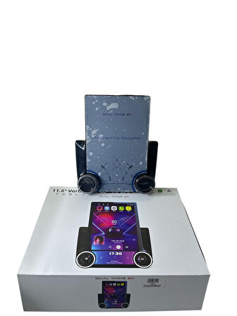 FOR-X DUAL KNOB 2K TESLA EKRAN TÜM 9 VE 10 İNÇ ÇERÇEVELERE UYUMLU PROFESYONEL MULTİMEDİA
