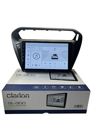 Pejo 301 -Citroen C-elyse (Siyah) CLARİON 4-64 TAM PROFESYONEL OEM MULTİMEDİA (ORJ)