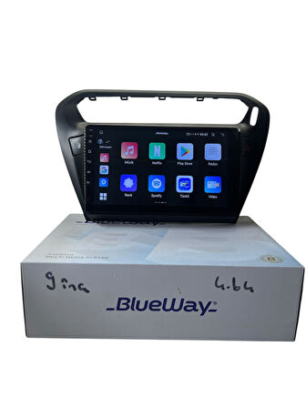Pejo 301 -Citroen C-elyse (Siyah) BLUEWAY 4-64 PROFESYONEL OEM MULTİMEDİA