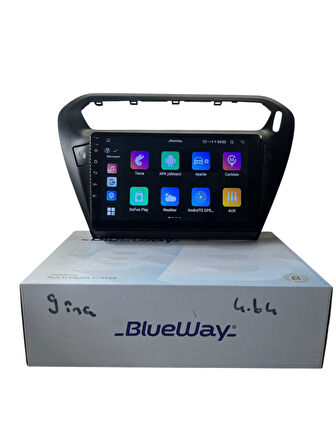 Pejo 301 -Citroen C-elyse (Siyah) BLUEWAY 4-64 PROFESYONEL OEM MULTİMEDİA