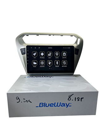 Pejo 301 Citroen C-elyse (Gri) BLUEWAY 8-128 TAM PROFESYONEL OEM MULTİMEDİA