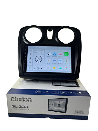 Dacia Lodgy-Dokker (9'') CLARİON 4-64 TAM PROFESYONEL OEM MULTİMEDİA (ORJ)