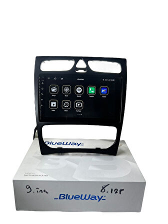 Mercedes w203-w209 BLUEWAY 8-128 TAM PROFESYONEL OEM MULTİMEDİA
