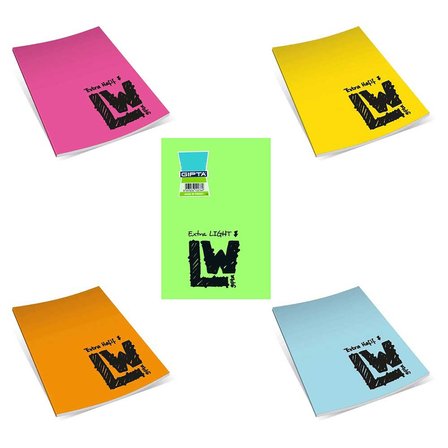 Gıpta Lw Plastik Kapak Defter A5 60 Yaprak Kareli 2389 (3 Lü Paket)