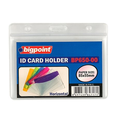 Bigpoint Kart Poşeti Yatay Korumalı 85X55Mm Şeffaf Bp650-00 (10 Lu Paket)
