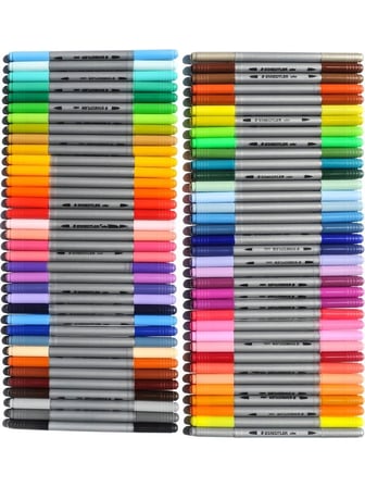 Staedtler Keçeli Kalem Çift Uçlu 3.0 0.8 Mm 72 Renk 3200 Tb72