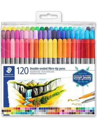 Staedtler Keçeli Kalem Çift Uçlu 3.0 0.8 Mm 120 Renk 3200 Tb120