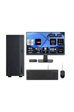 ExpertCenter P500 Core7 240H 48GB 1TB SSD RX550/4GB W11H Masaüstü Bilgisayar + 27" Monitör