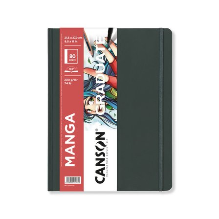 Canson Grd Mng Sert Kapak Çizim Defteri 200 Gram Dikey 21,6X27,9Cm 80 Sayfa