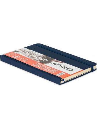 Canson Graduate Sketch Notes 14x21.6Cm 90gr 92 Yaprak Ciltli Eskiz Defteri Lacivert C31200L043