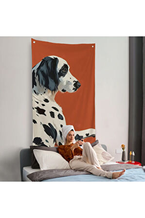 Sevimli Dalmaçyalı Köpek Duvar Örtüsü-7578