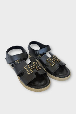 Kadın Önü ve Arkası Açık Yazlık Sandalet SİYAH