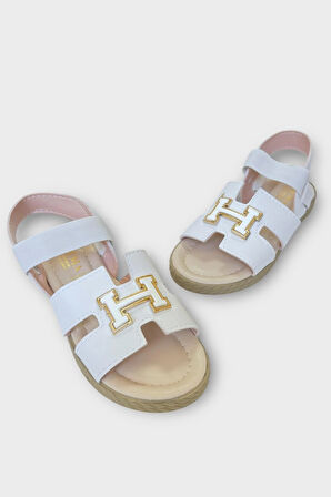 Kadın Önü ve Arkası Açık Yazlık Sandalet BEYAZ