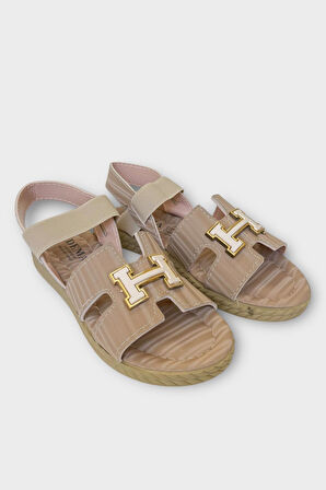 Kadın Önü ve Arkası Açık Yazlık Sandalet VİZON