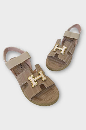 Kadın Önü ve Arkası Açık Yazlık Sandalet VİZON