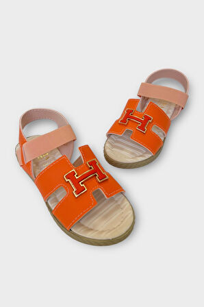 Kadın Önü ve Arkası Açık Yazlık Sandalet TURUNCU