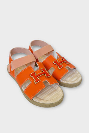 Kadın Önü ve Arkası Açık Yazlık Sandalet TURUNCU