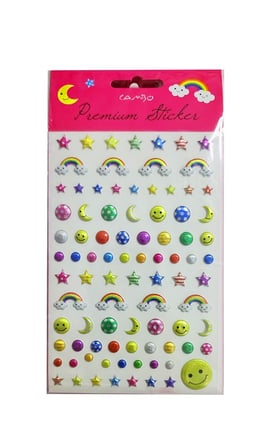 Bu-Bu Puf Gökkuşağı Sticker