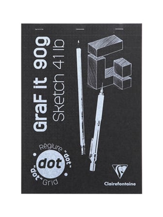 Clairefontaine Dot Grid A5 80 Yaprak 90Gr Eskiz Defteri (Karışık Renk, 1 Adet)