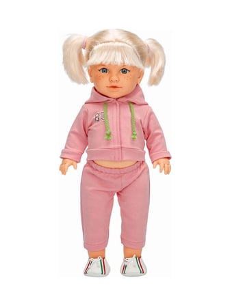 Sunman Oyuncak İna Sporty Bebek 45 Cm Koyu Pembe Eşofman S00040051