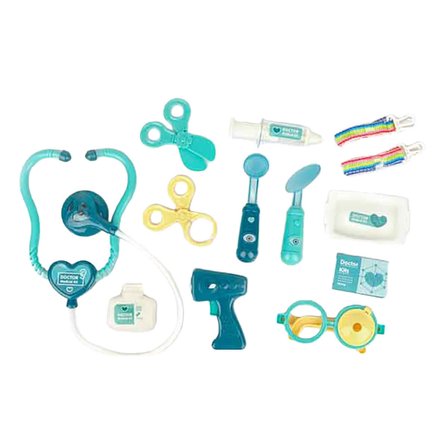 Sunman Oyuncak Doktor Set Çantalı Ses/Işık 36 Parça (Karışık Renk, 1 Adet)