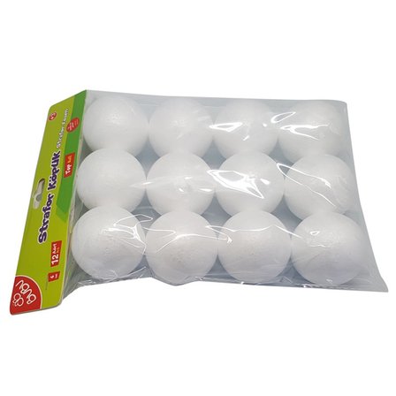 Bu-Bu Strafor Köpük Top 6 Cm KP0004 (12 Li Paket)