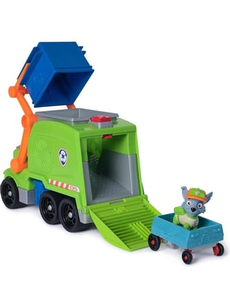 Paw Patrol Oyuncak Rocky Deluks Sürdürülebilir Aracı Geri Dönüşüm Kamyonu