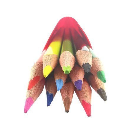 Faber-Castell Kuru Boya Kalemi Tam Boy Üçgen Plastik Tüp 12 Renk 5171 113313