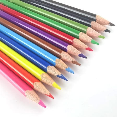 Faber-Castell Kuru Boya Kalemi Tam Boy Üçgen Plastik Tüp 12 Renk 5171 113313