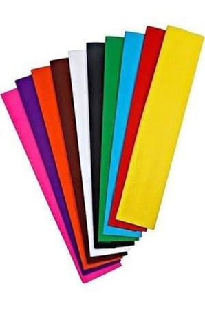 Puti Krapon Kağıt 50X200Cm 10 Lu Karışık Renk 5466