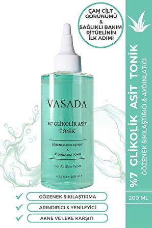 Gözenek Sıkılaştırıcı Ve Aydınlatıcı Glikolik Asit Aha & Bha Tonik 200 Ml