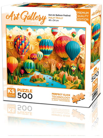 Ks Games Puzzle 500 Parça Hot Air Balloon Festival 20086
