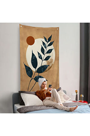 Ay ve Güneş Temalı Duvar Örtüsü-7581