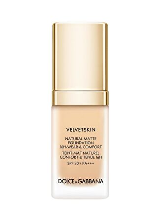 Dolce&Gabbana Velvetskin 100 Porcelain 30ml Natural Mat Fondöten  