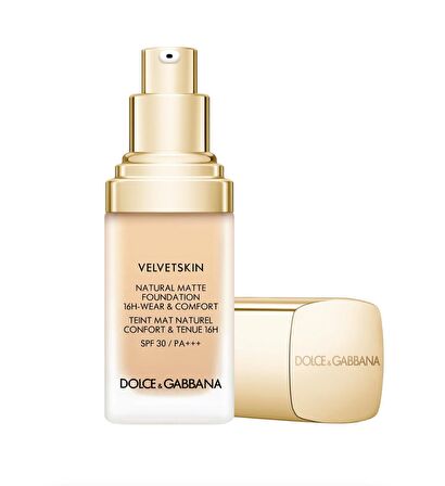 Dolce&Gabbana Velvetskin 100 Porcelain 30ml Natural Mat Fondöten  