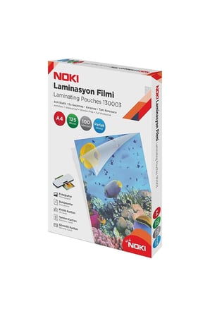 Noki Laminasyon Filmi Parlak 125 Micron A4 130003 (100 Lü Paket)