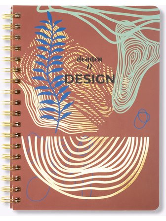 Denden Altın Seri Spiralli Not Defteri Redactar Kırmızı 17X24Cm Çizgili
