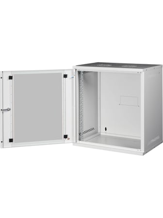 Lande Ln-Stb12U5440Lg 12U 540X400 Ön Tek Cam Kapak Duvar Tip Boş Demonte Kabinet