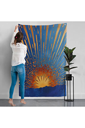 Soyut Güneş Duvar Örtüsü-7582