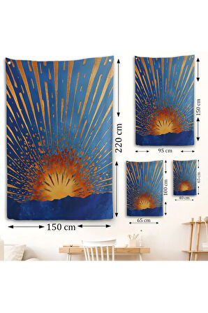 Soyut Güneş Duvar Örtüsü-7582