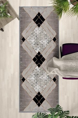 Ehl-31 Yıkanabilir Yolluk Halı Kaymaz Taban Salon Mutfak