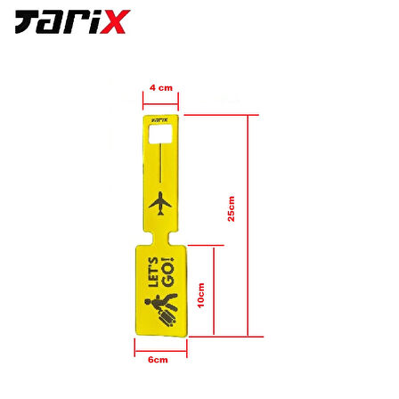 Tarix Valiz Etiketi, Bagaj etiketi,Çanta etiket, Bavul etiketi 2 adet